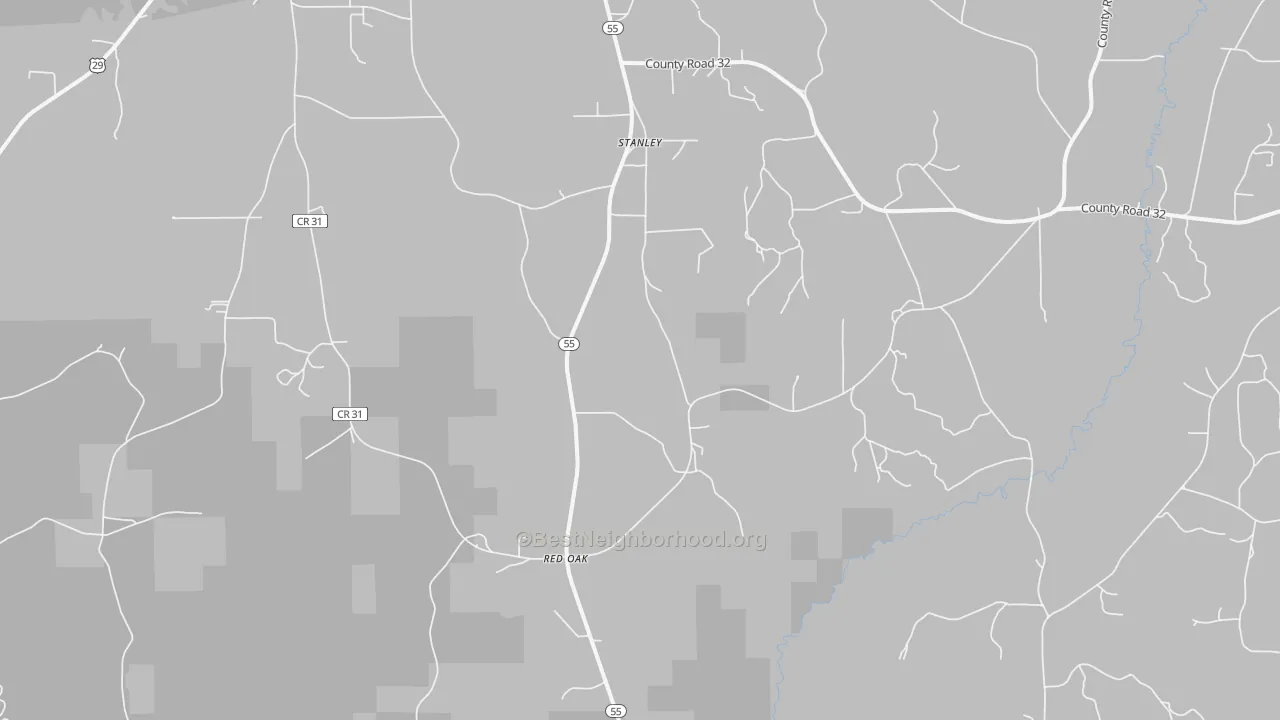 Transit Grade map of Stanley, AL