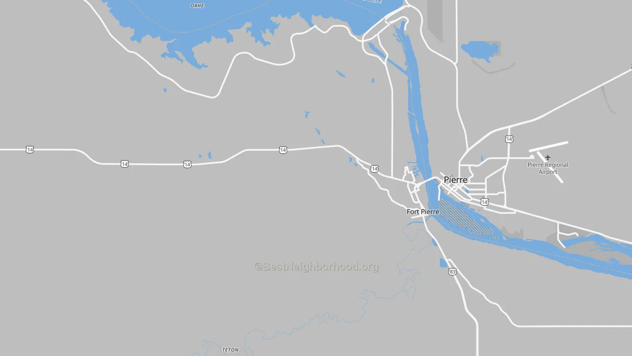 Transit Grade map of Stanley County, SD
