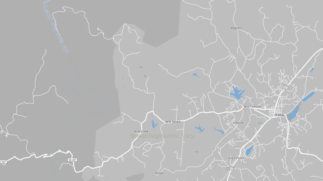 Transit Grade map of Stanley Junction, TN