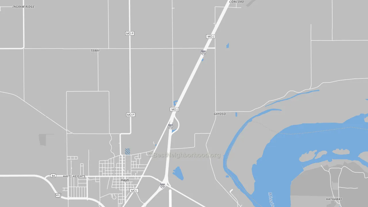 Transit Grade map of Stanley, MO