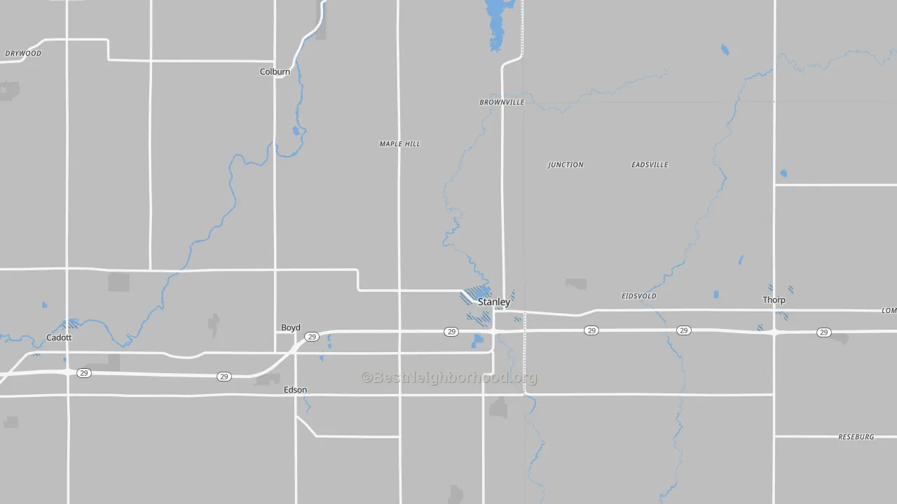 Transit Grade map of Stanley, WI