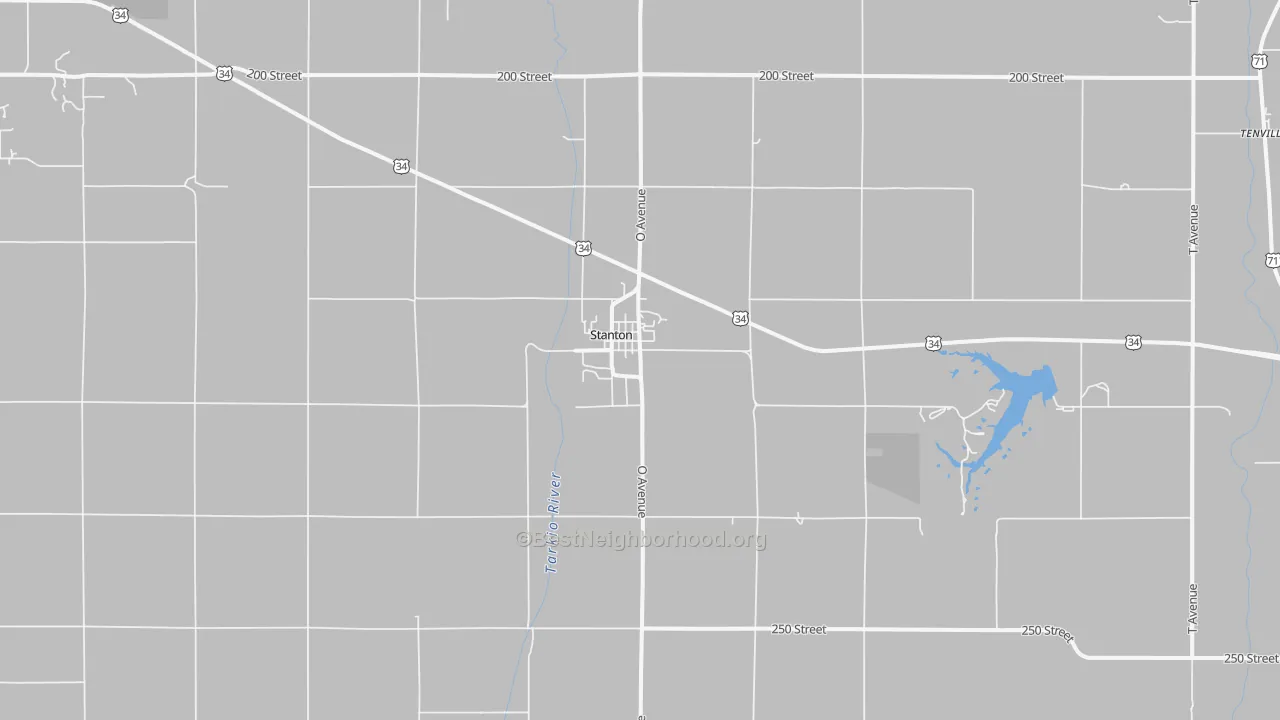 Transit Grade map of Stanton, IA
