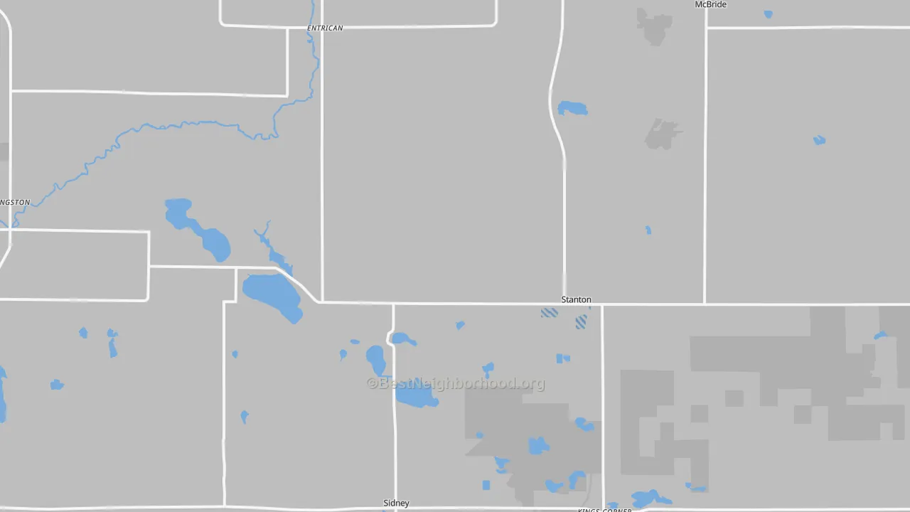 Transit Grade map of Stanton, MI