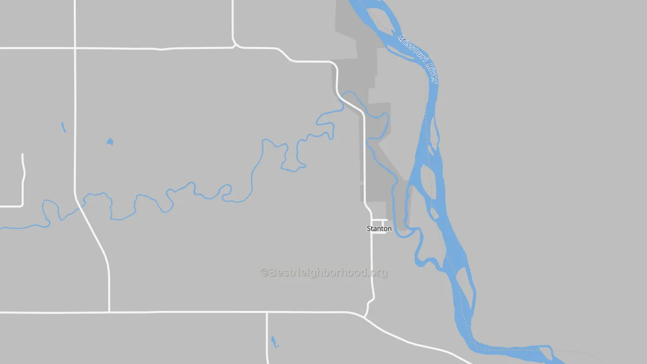Transit Grade map of Stanton, ND