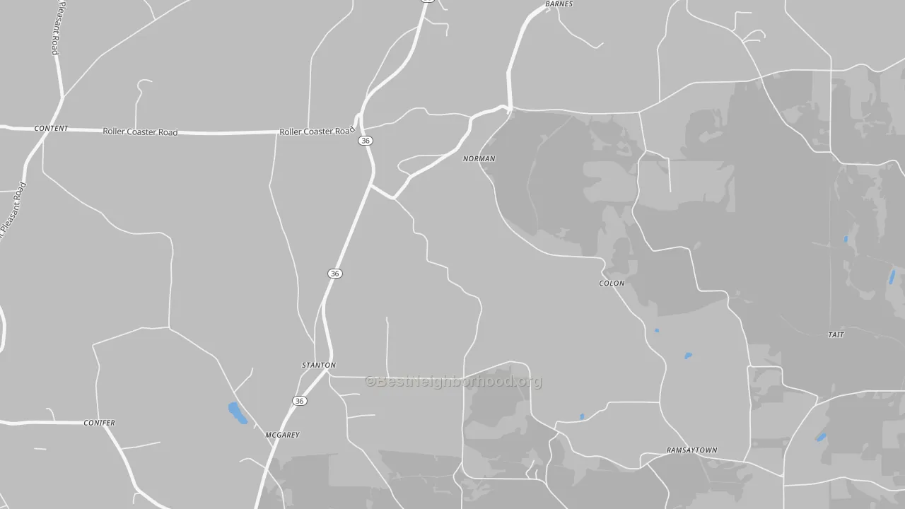 Transit Grade map of Stanton, PA