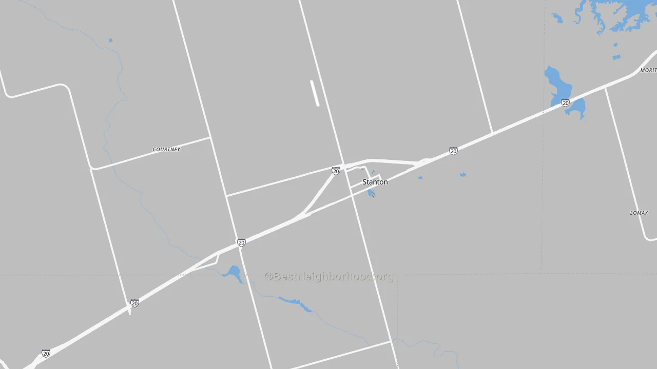 Transit Grade map of Stanton, TX
