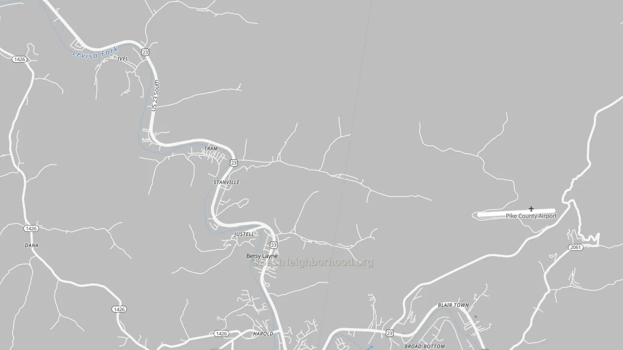 Transit Grade map of Stanville, KY
