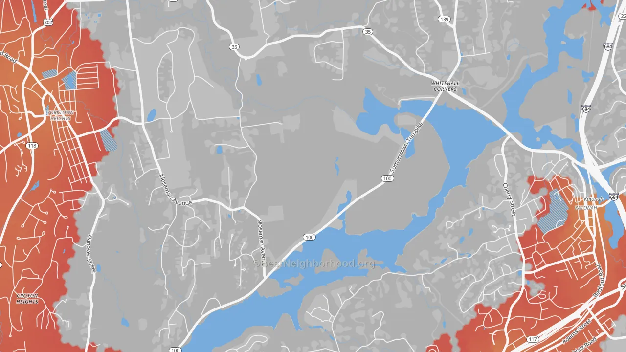 Transit Grade map of Stanwood, NY