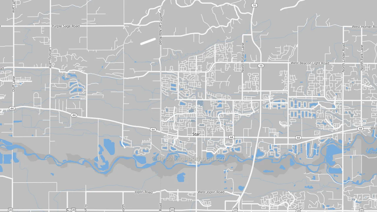Transit Grade map of Star, ID