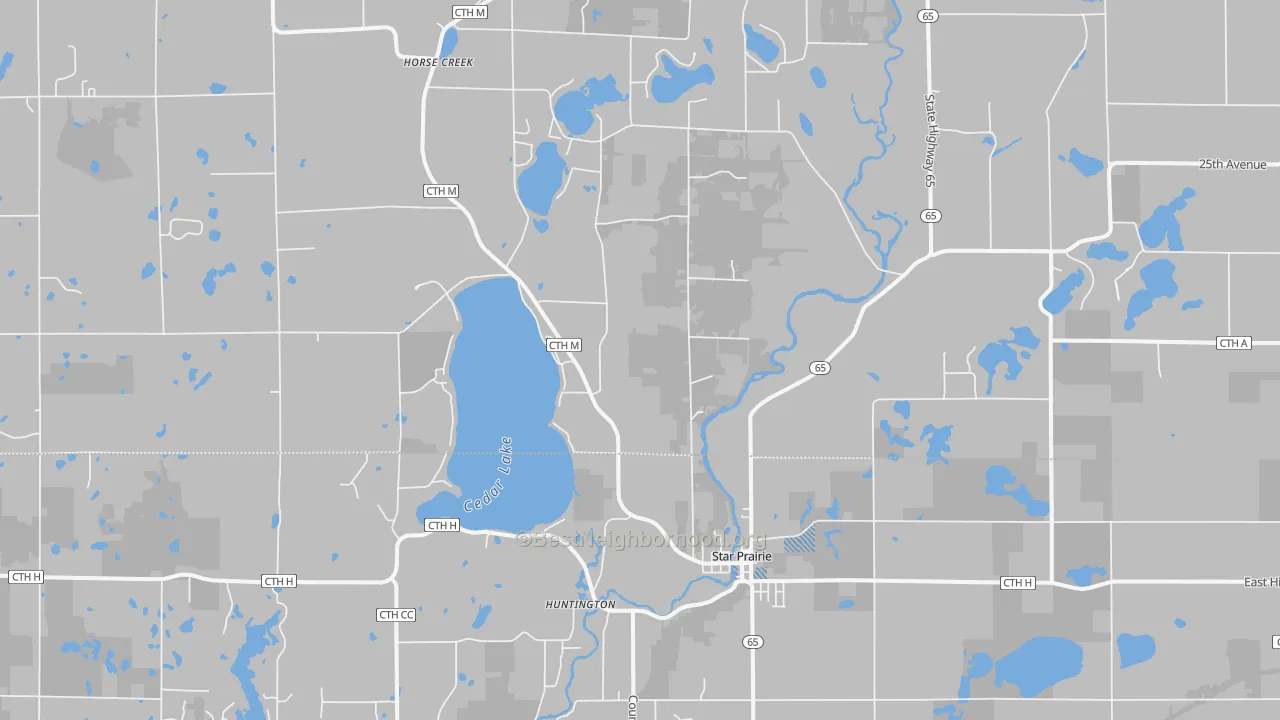 Transit Grade map of Star Prairie, WI