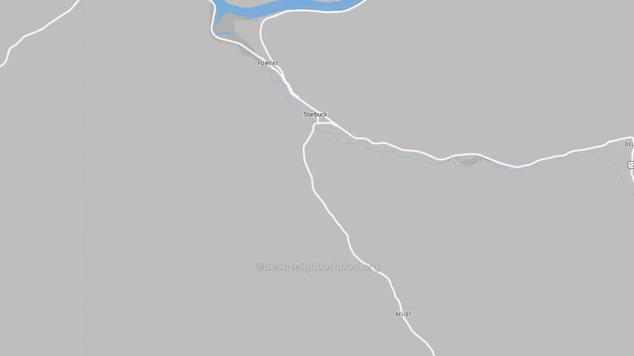 Transit Grade map of Starbuck, WA