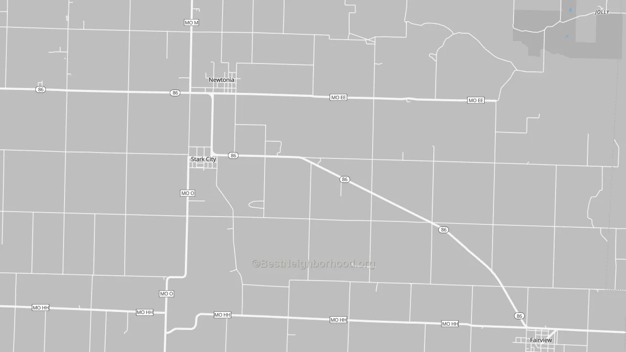 Transit Grade map of Stark City, MO