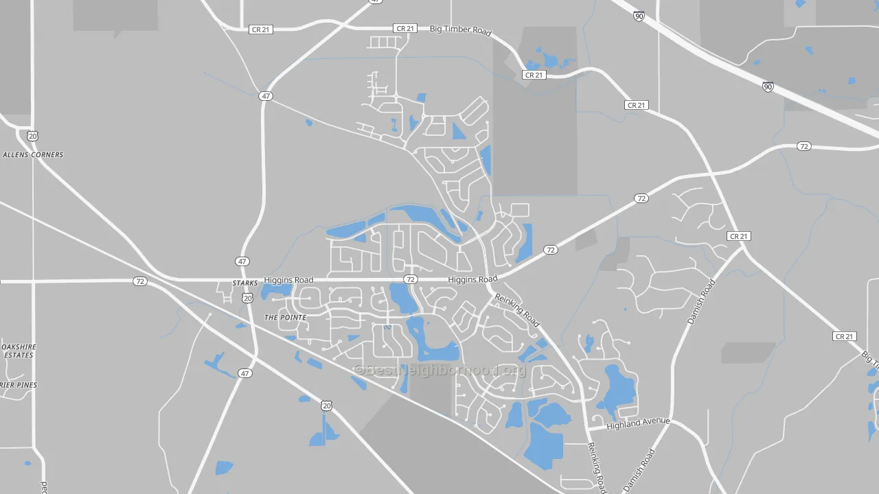 Transit Grade map of Starks, IL