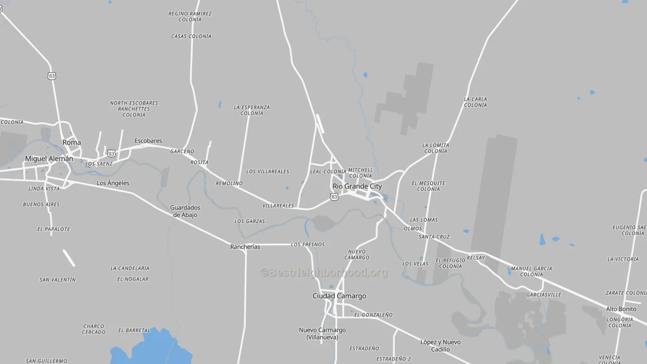 Transit Grade map of Starr County, TX