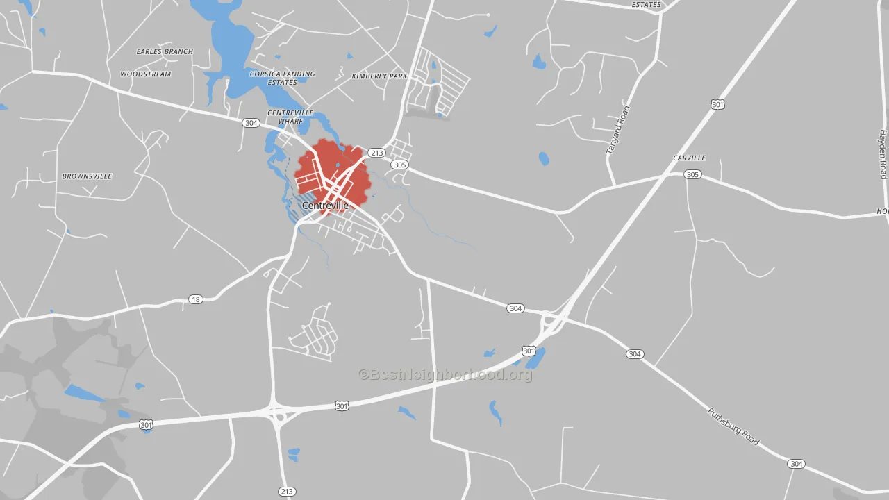 Transit Grade map of Starr, MD