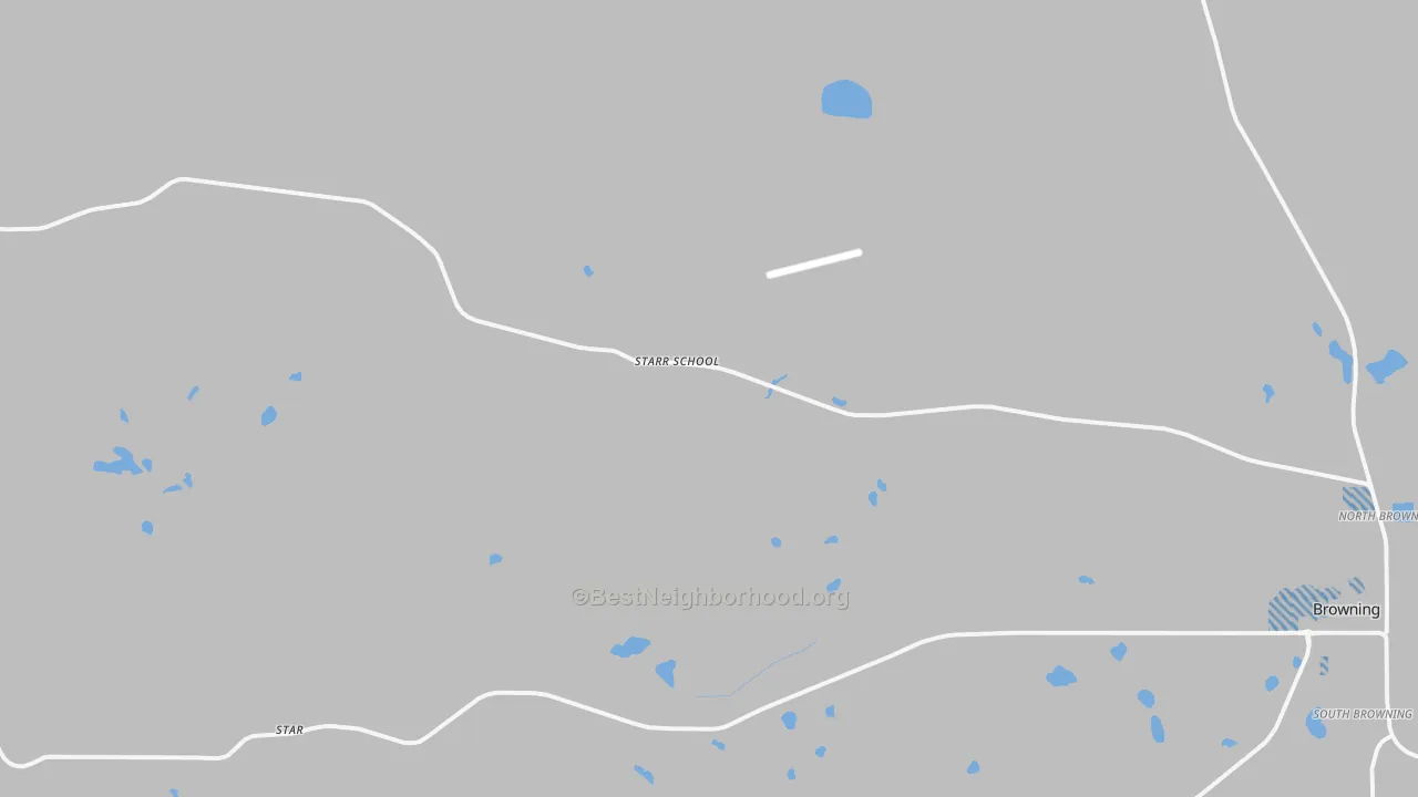 Transit Grade map of Starr School, MT