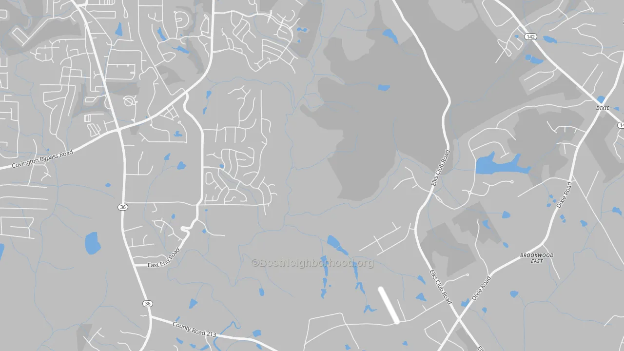 Transit Grade map of Starrsville, GA