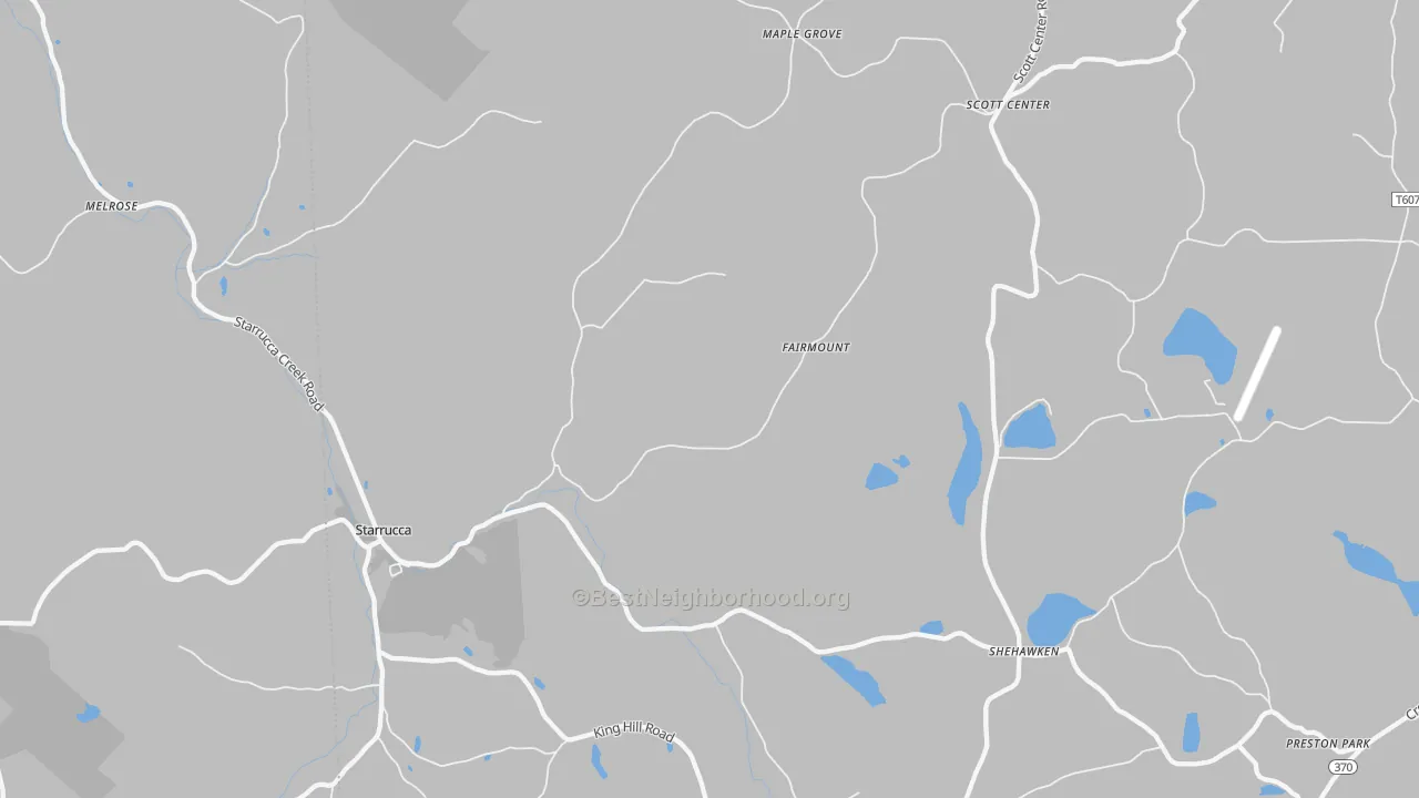 Transit Grade map of Starrucca, PA