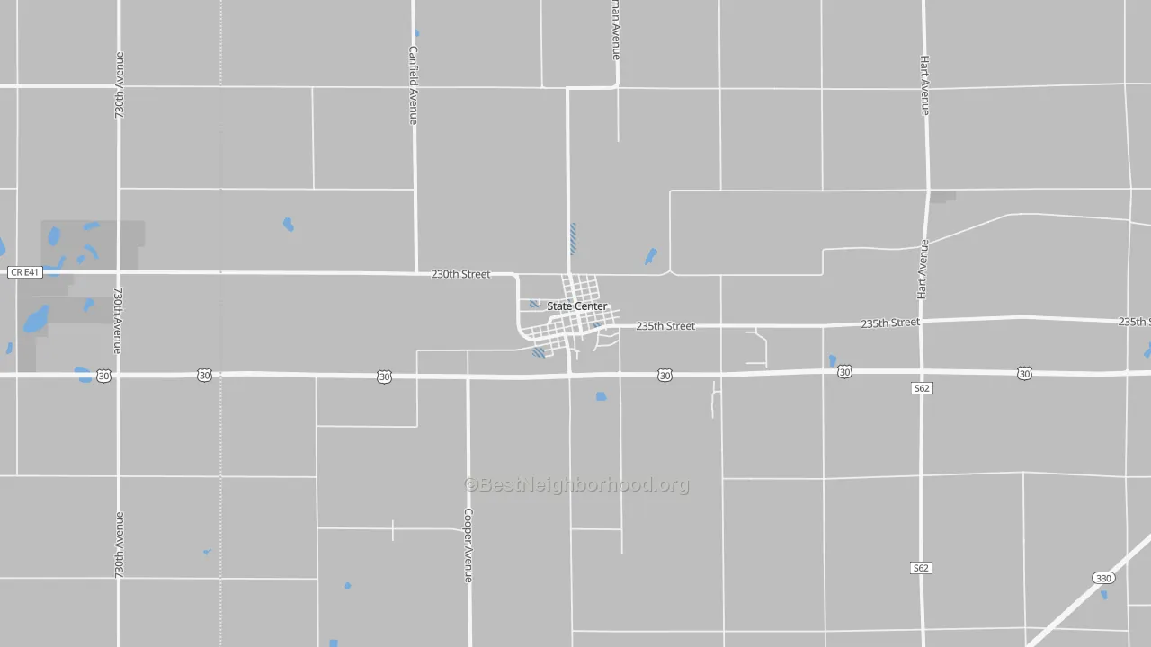Transit Grade map of State Center, IA