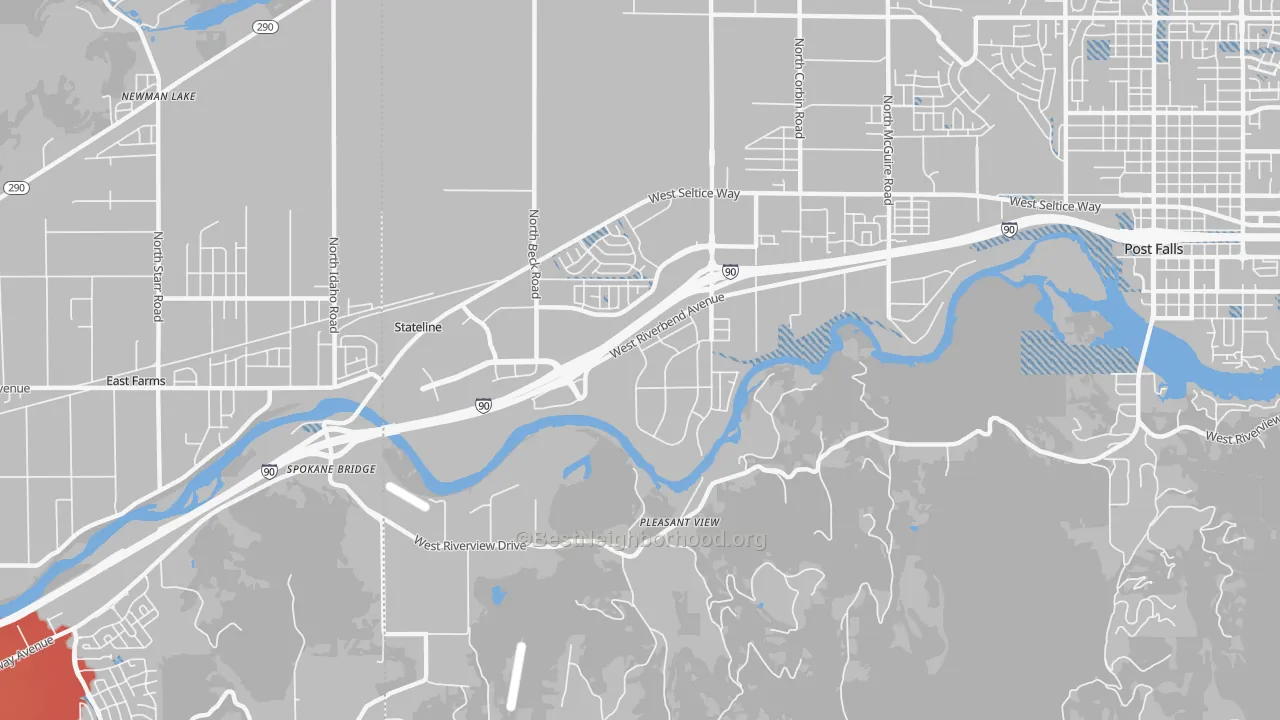 Transit Grade map of State Line, ID