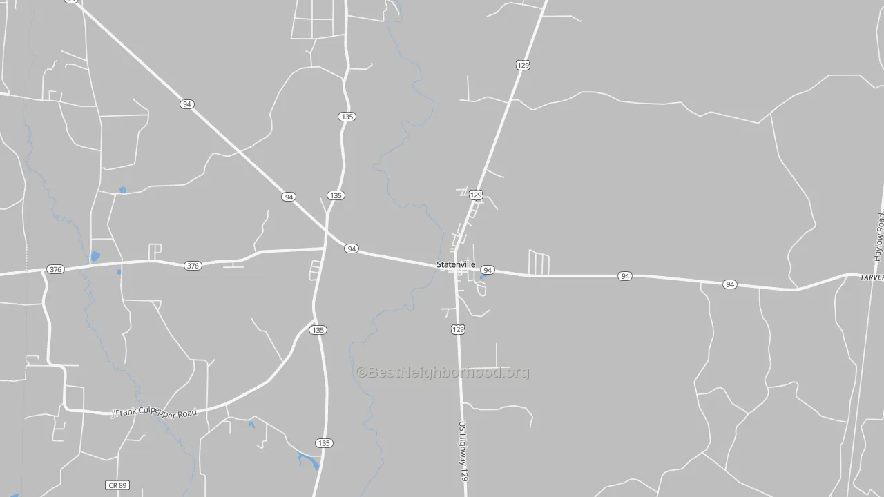 Transit Grade map of Statenville, GA