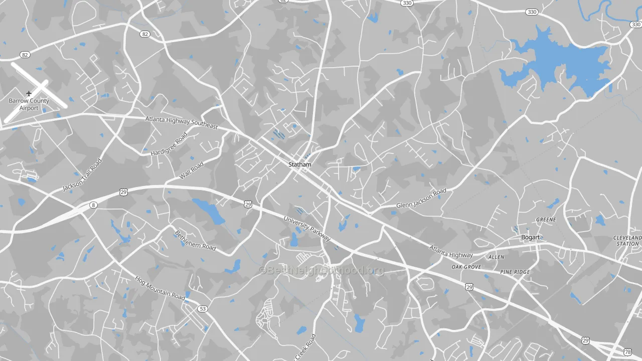 Transit Grade map of Statham, GA