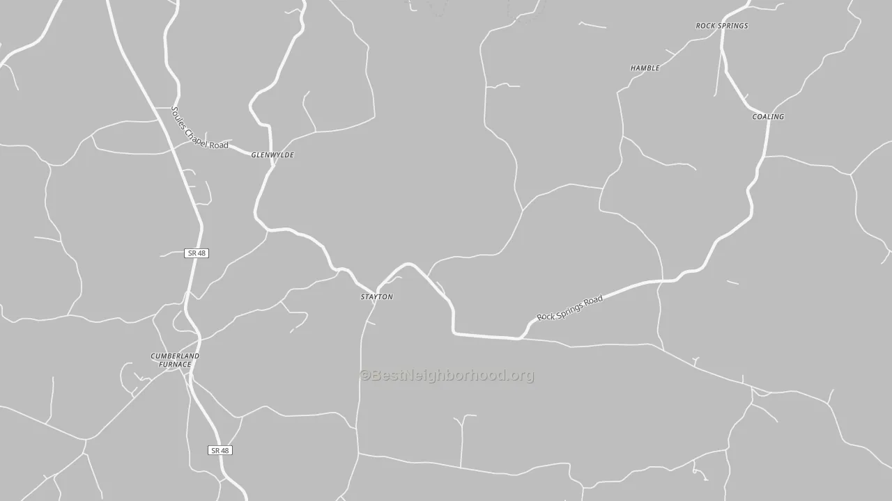 Transit Grade map of Stayton, TN