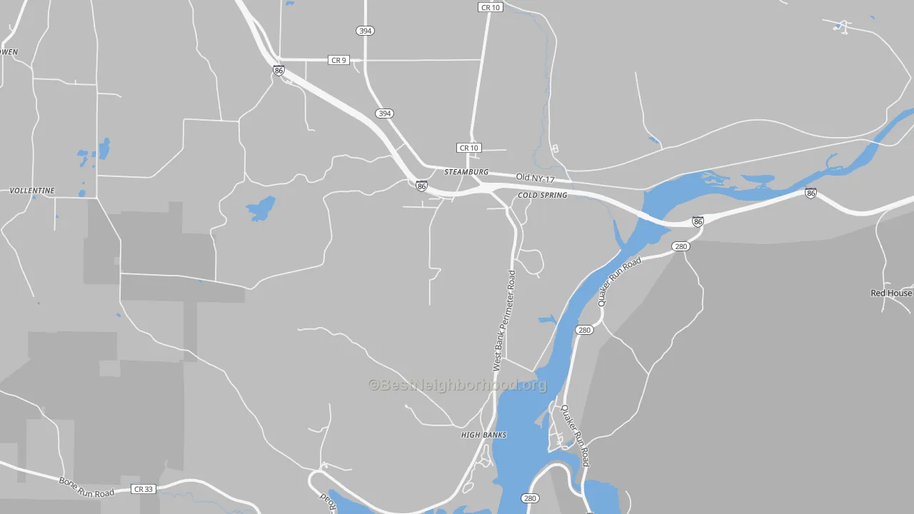 Transit Grade map of Steamburg, NY