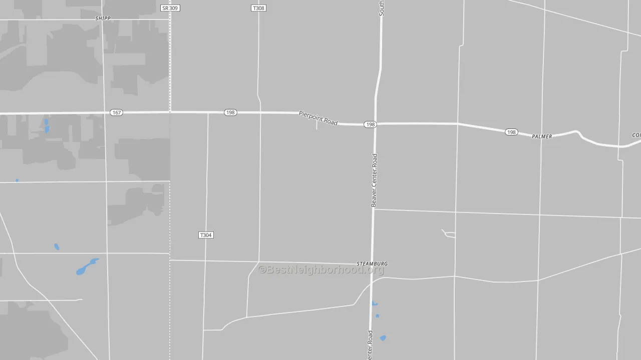 Transit Grade map of Steamburg, PA