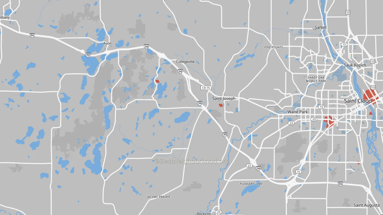 Transit Grade map of Stearns County, MN