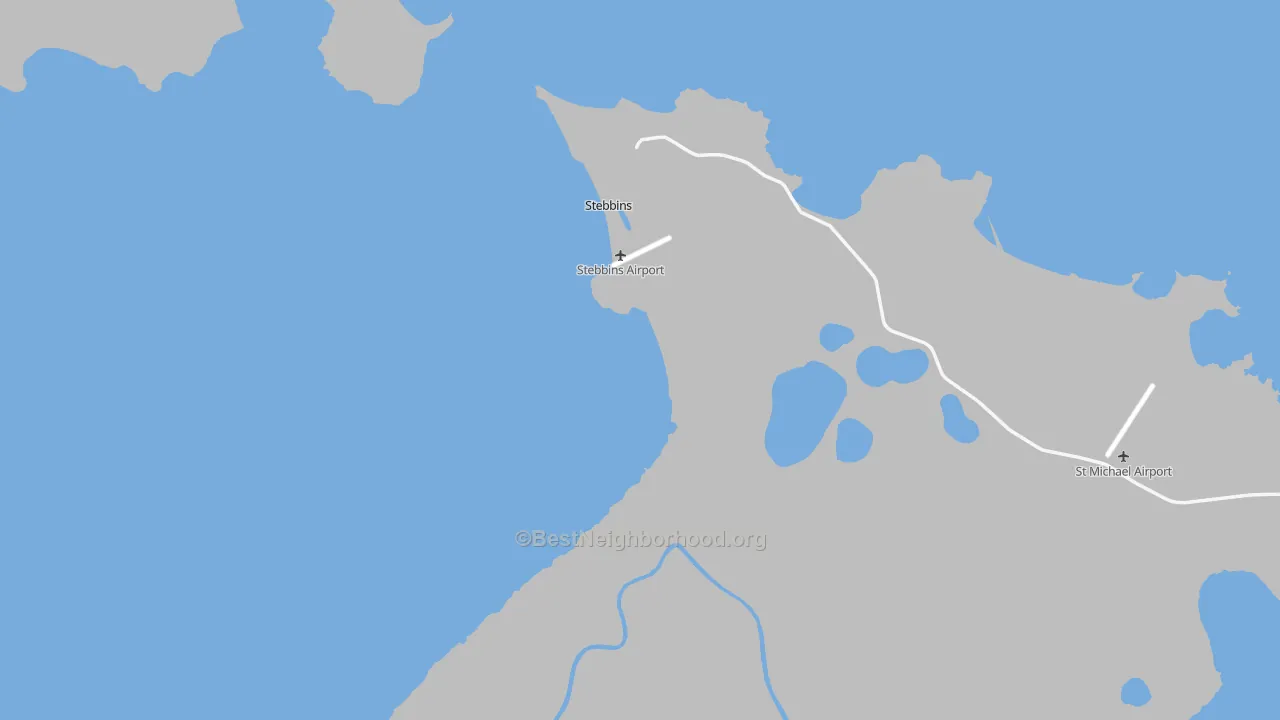 Transit Grade map of Stebbins, AK
