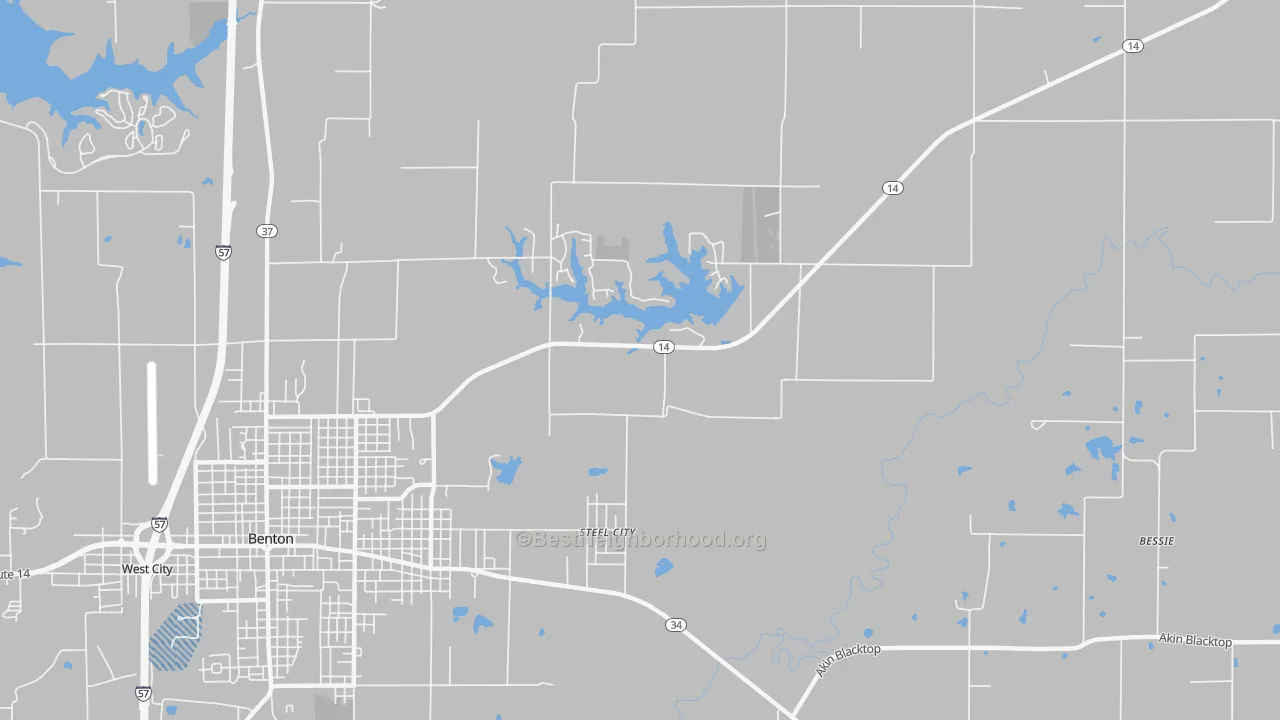 Transit Grade map of Steel City, IL