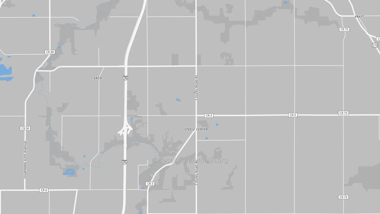 Transit Grade map of Steele Center, MN