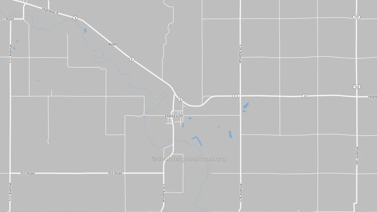 Transit Grade map of Steele City, NE