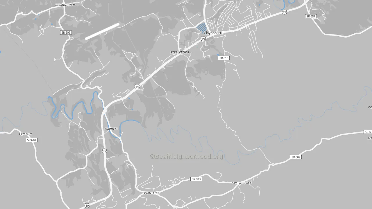 Transit Grade map of Steeleburg, VA