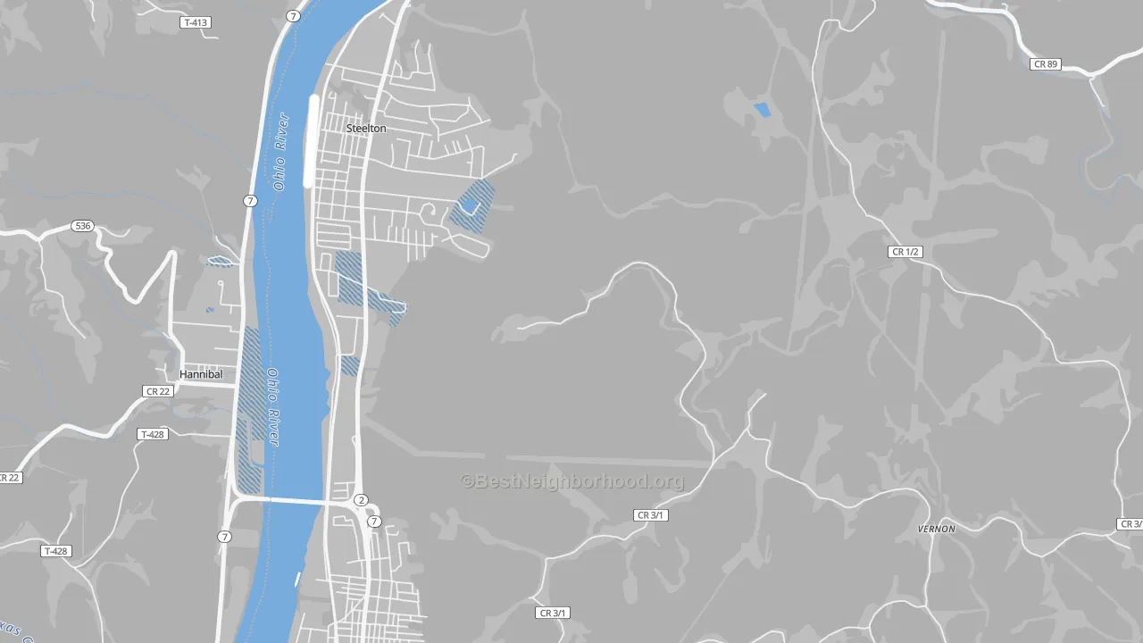 Transit Grade map of Steelton, WV
