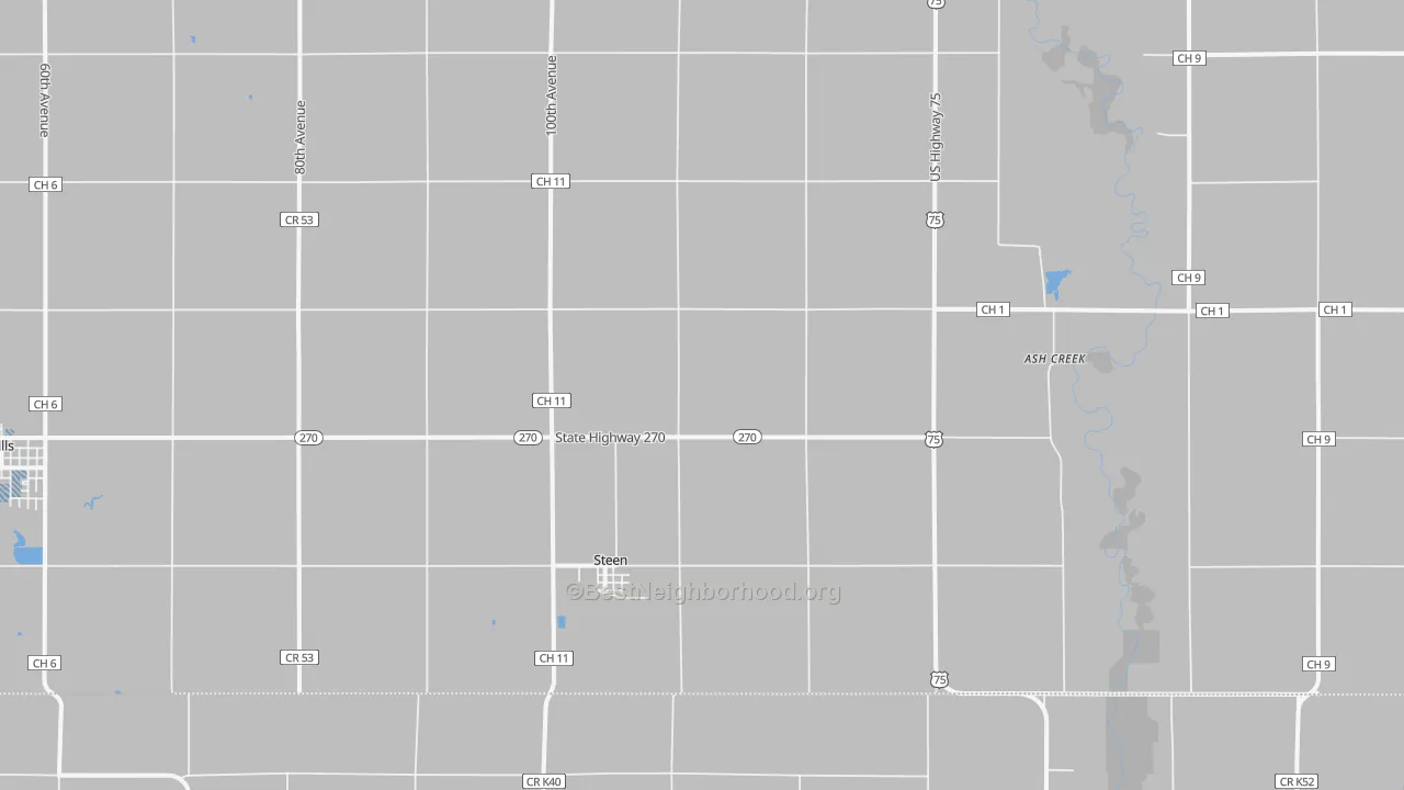 Transit Grade map of Steen, MN