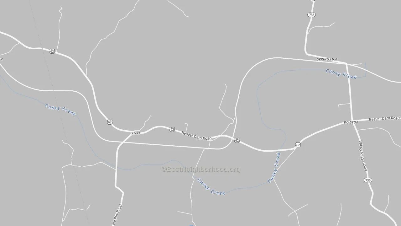 Transit Grade map of Steff, KY