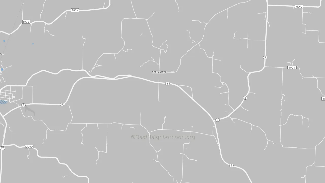Transit Grade map of Steinmetz, MO