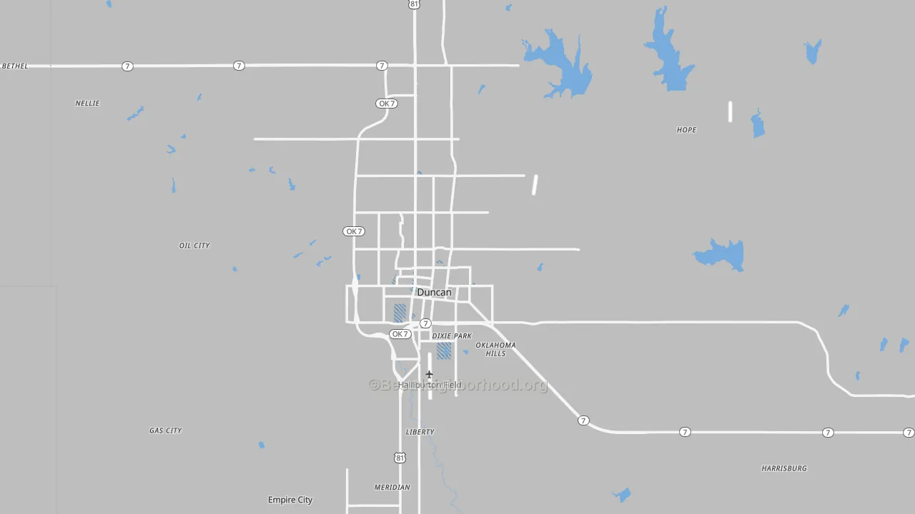 Transit Grade map of Stephens County, OK