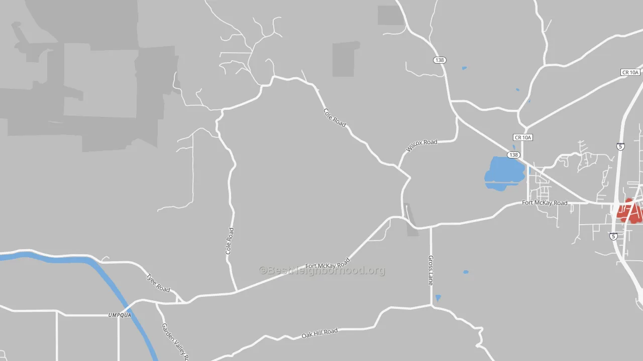 Transit Grade map of Stephens, OR