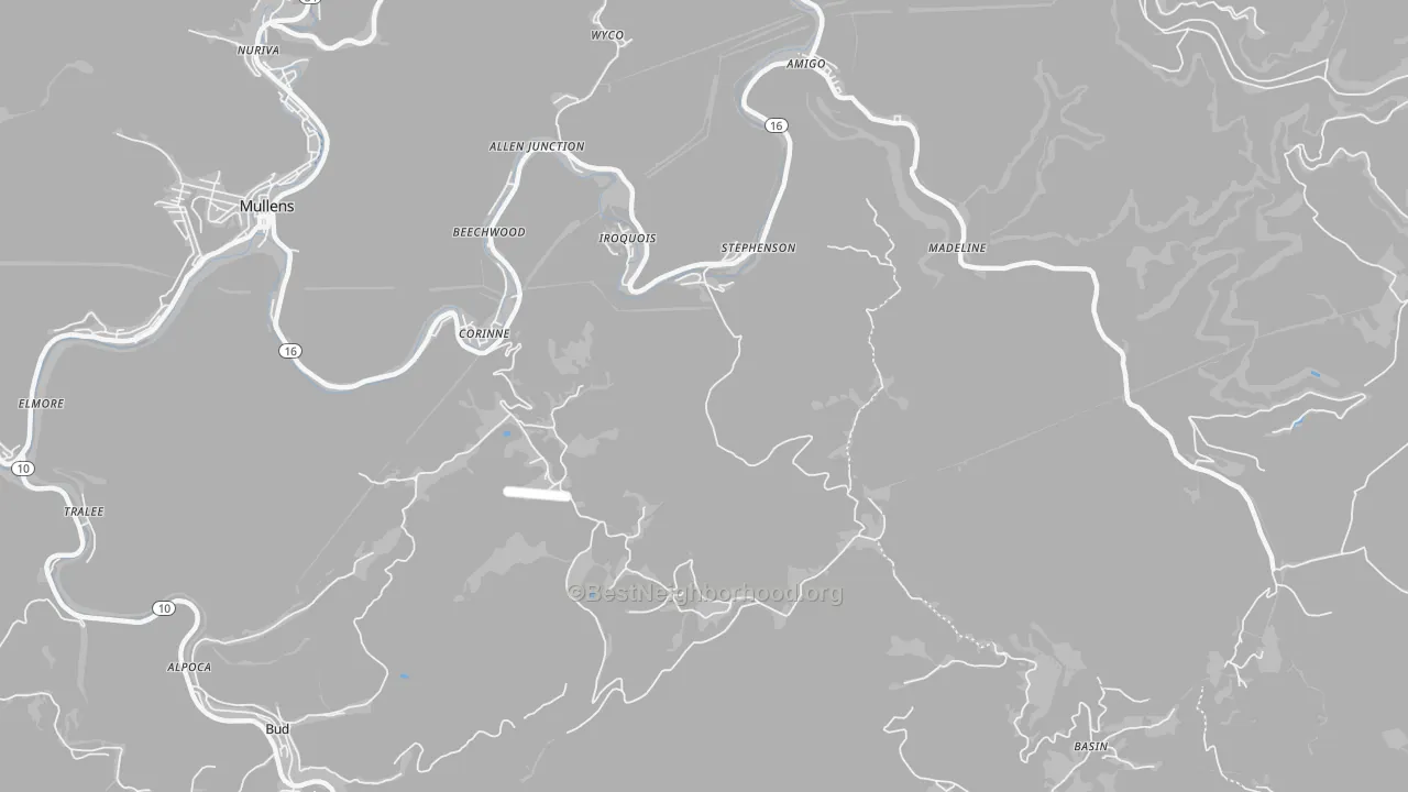 Transit Grade map of Stephenson, WV