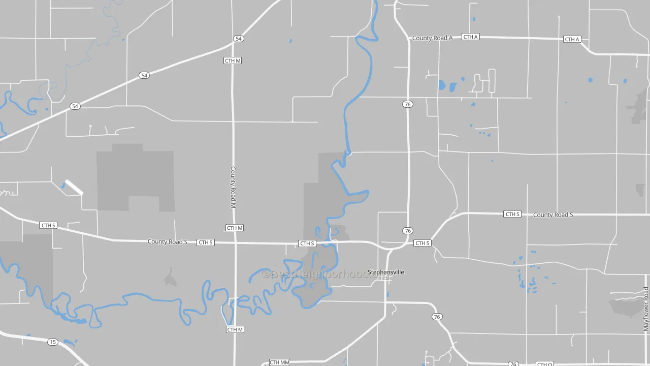 Transit Grade map of Stephensville, WI