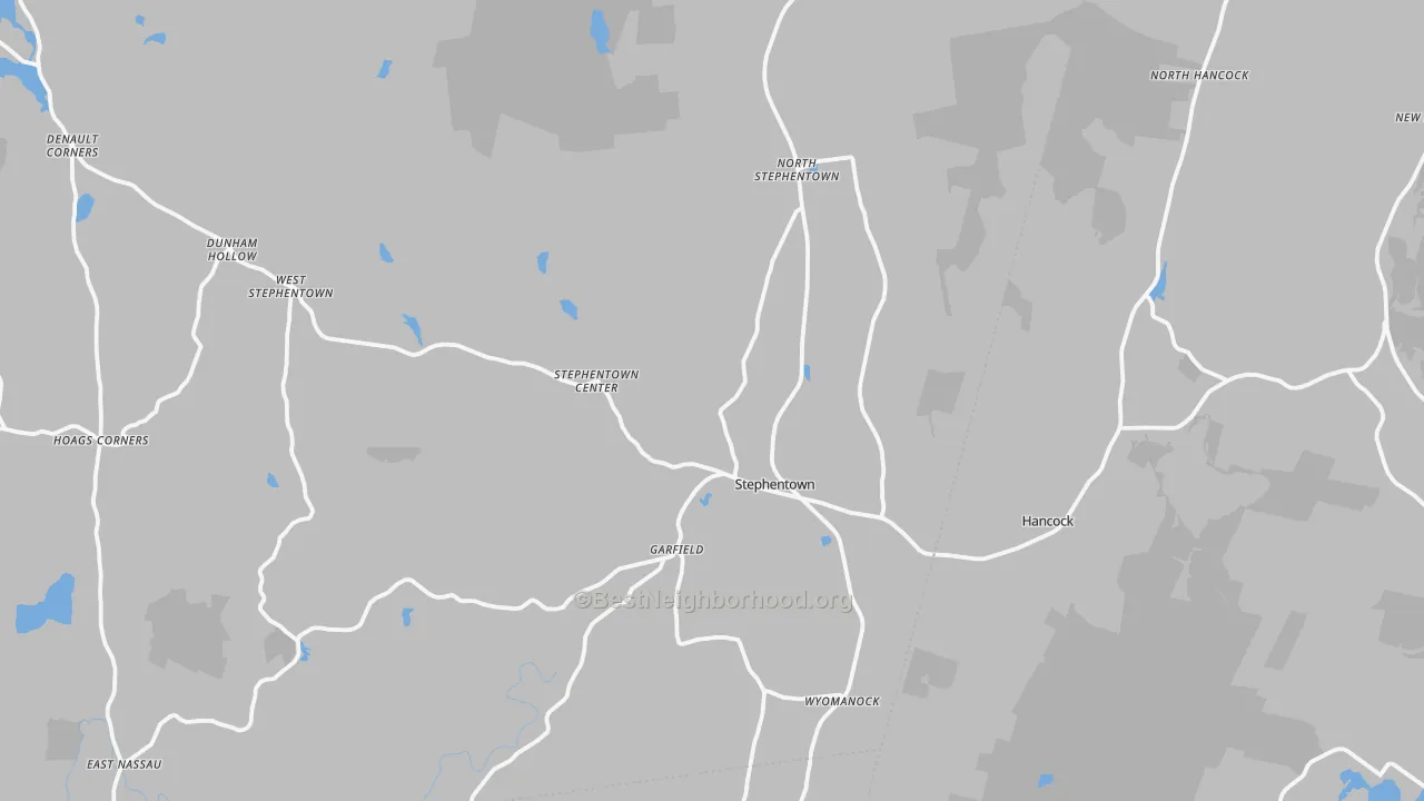 Transit Grade map of Stephentown, NY