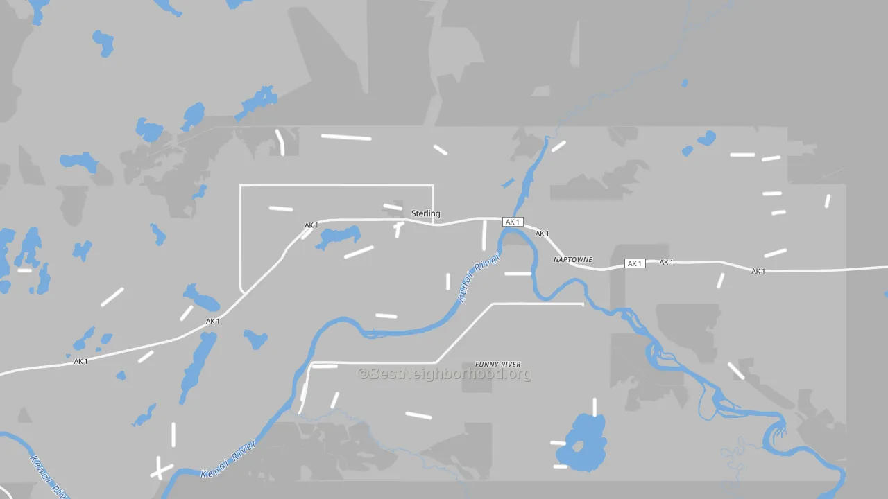 Transit Grade map of Sterling, AK