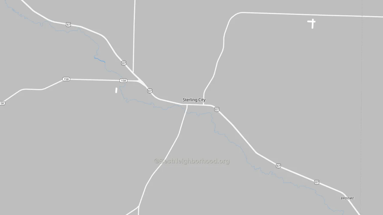 Transit Grade map of Sterling City, TX