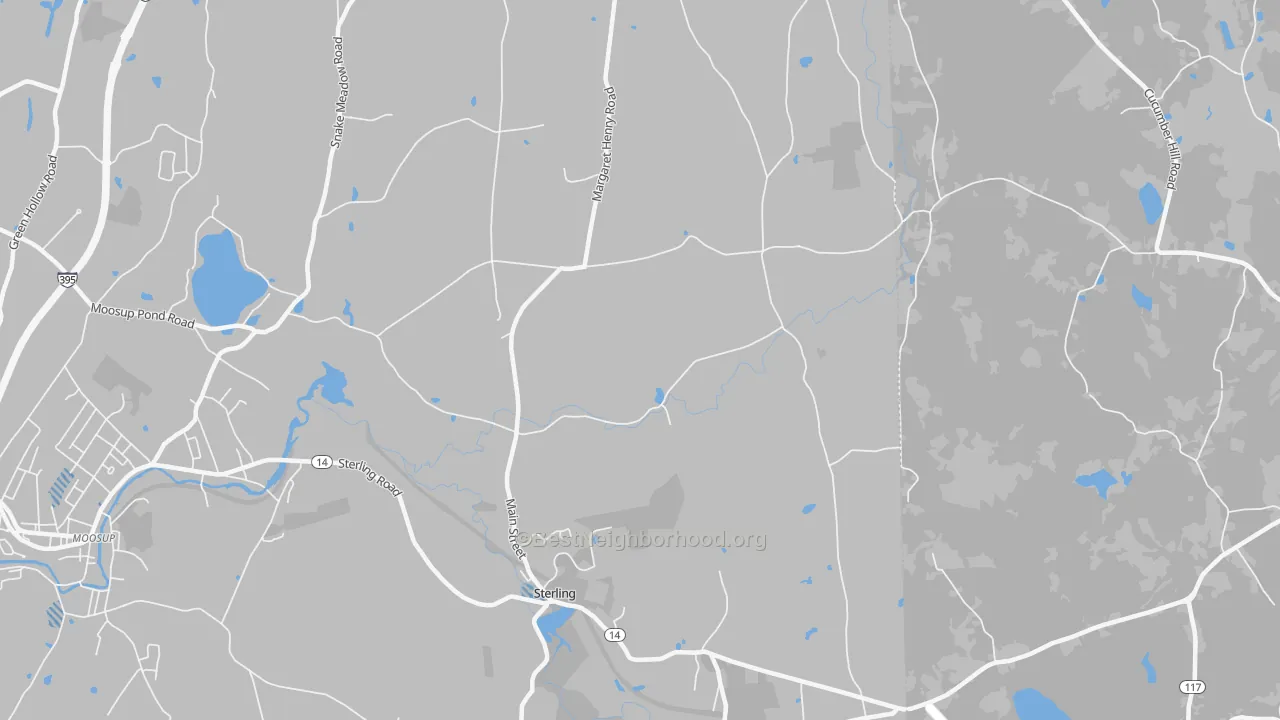 Transit Grade map of Sterling, CT