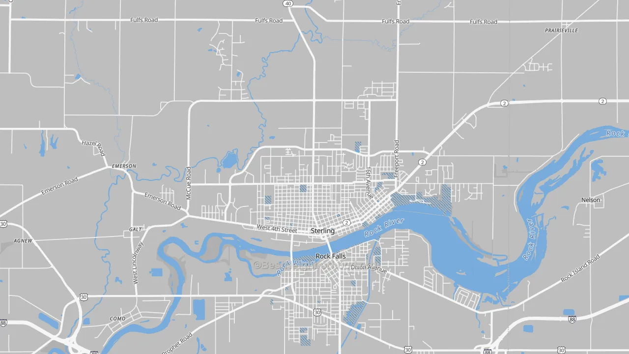Transit Grade map of Sterling, IL