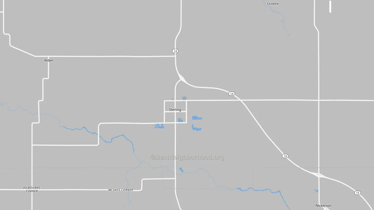 Transit Grade map of Sterling, KS
