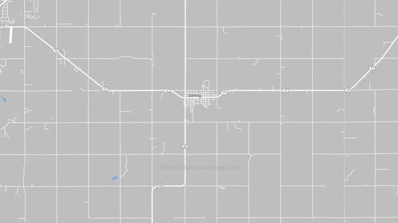 Transit Grade map of Sterling, OK